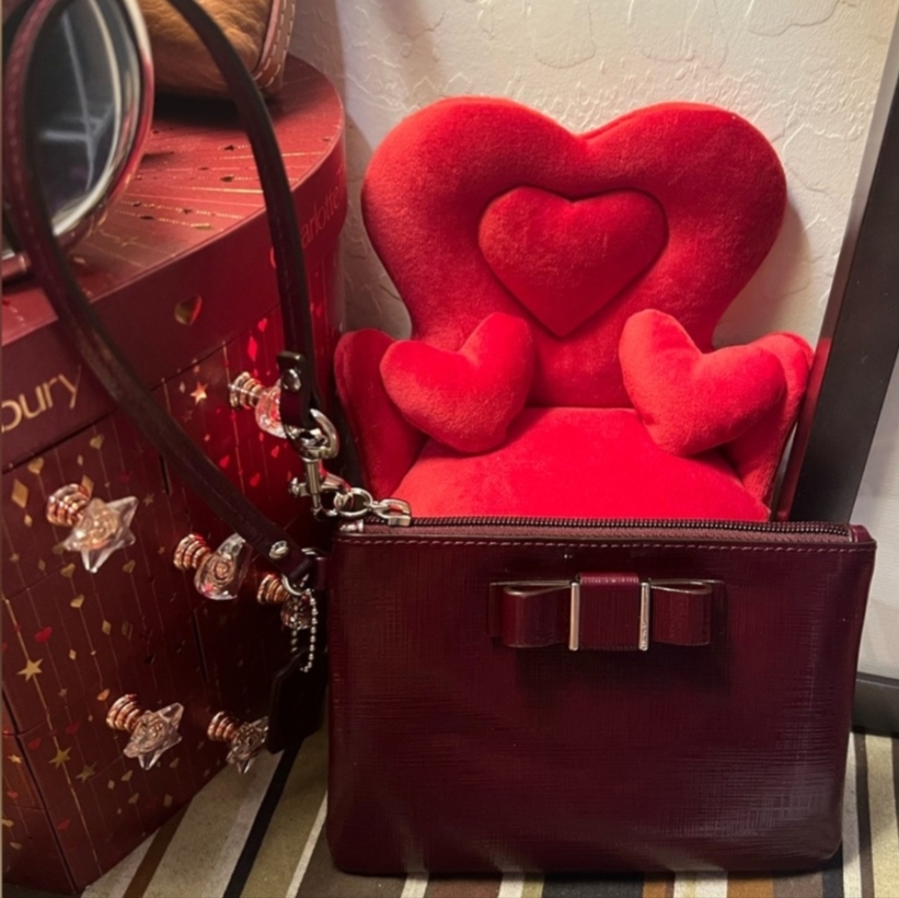 Coach Red Wristlet Clutch - Picture 2 of 9